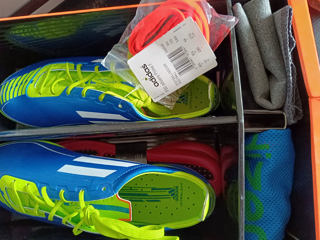 adidas f50 adizero Prime Blue/White/Slime FG