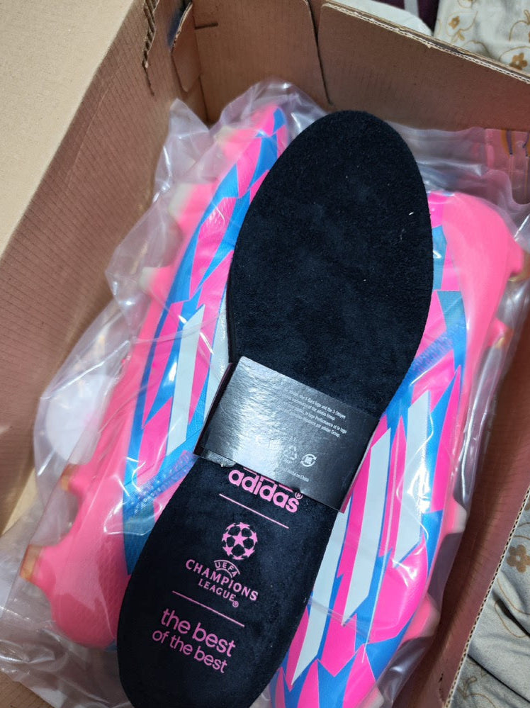 ADIDAS F50 ADIZERO FG NEON PINK/RUNNING WHITE/SOLAR BLUE