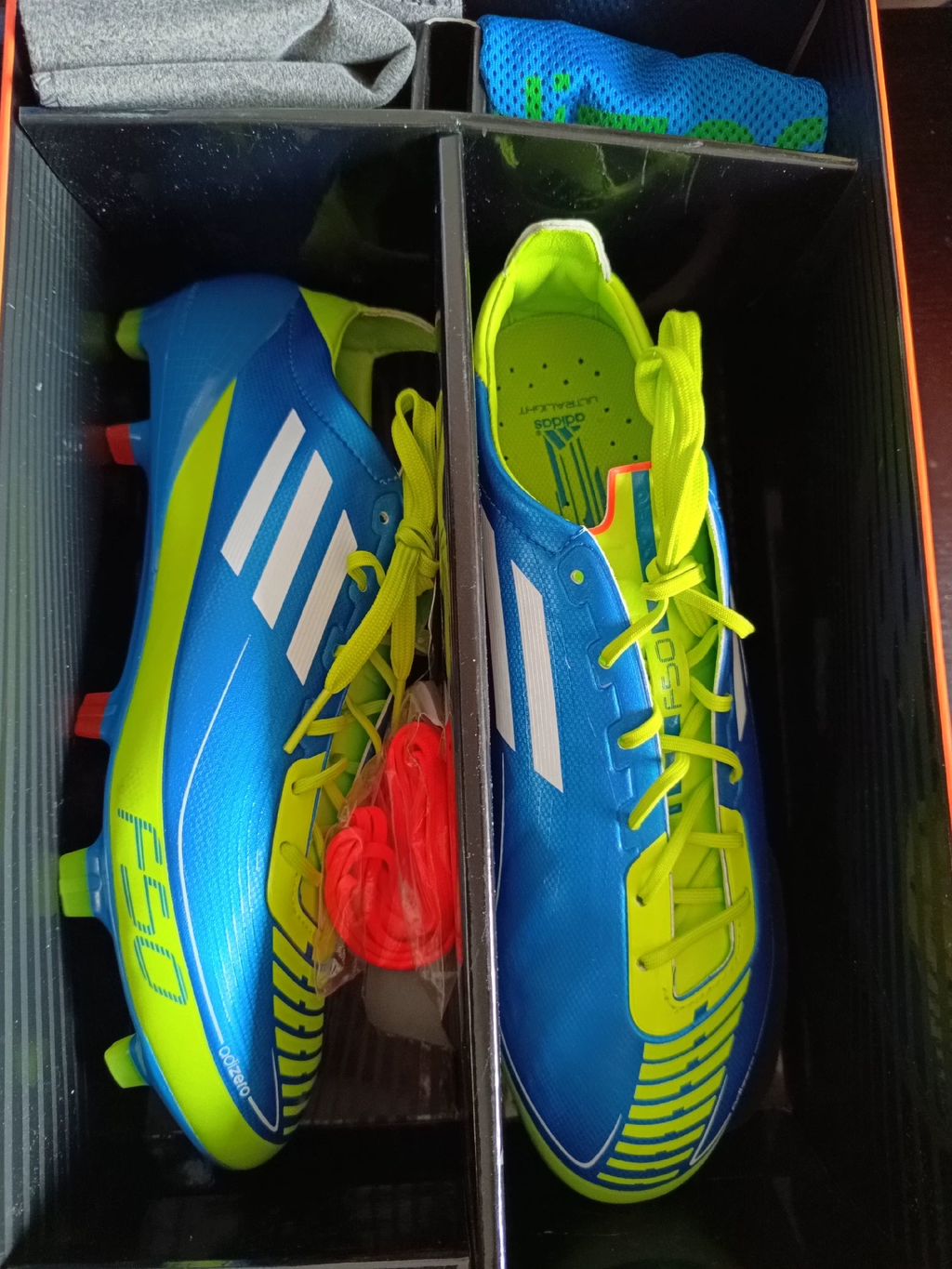 adidas f50 adizero Prime Blue/White/Slime FG
