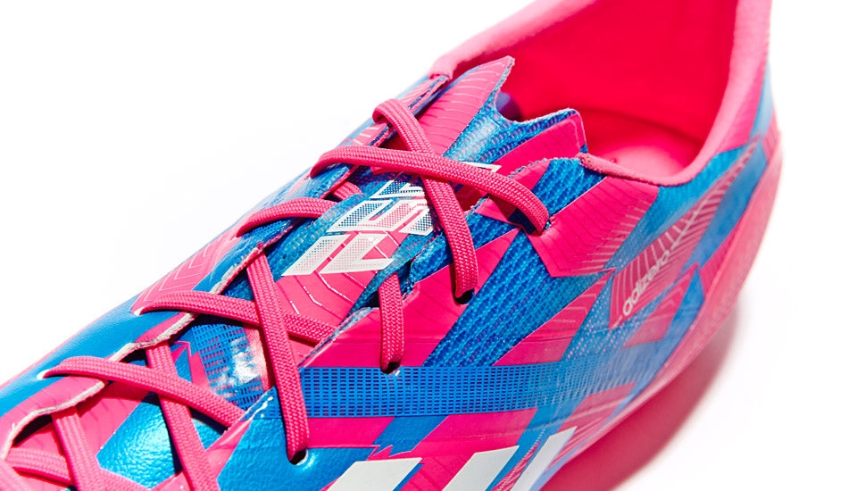 ADIDAS F50 ADIZERO FG NEON PINK/RUNNING WHITE/SOLAR BLUE