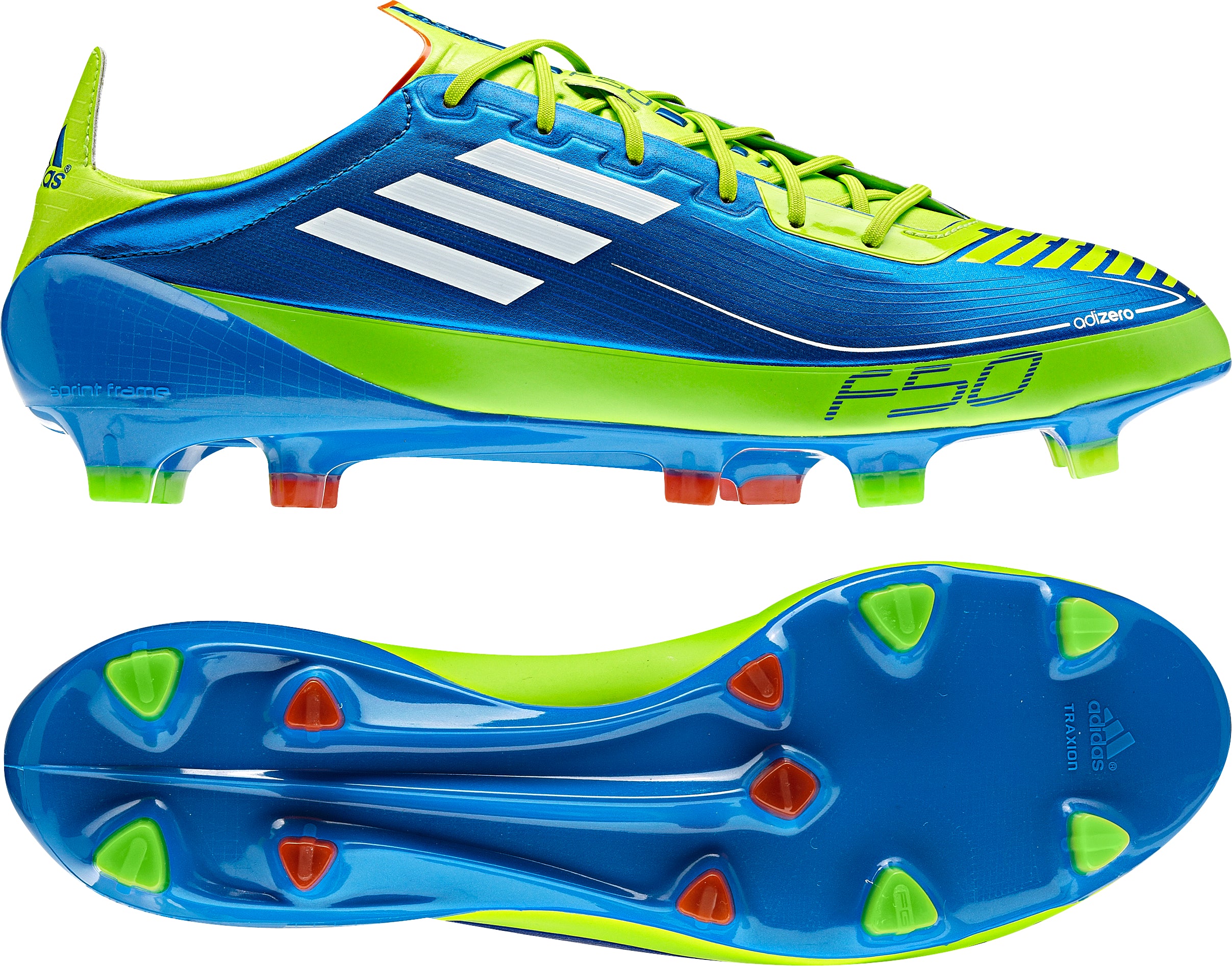 adidas f50 adizero Prime Blue/White/Slime FG