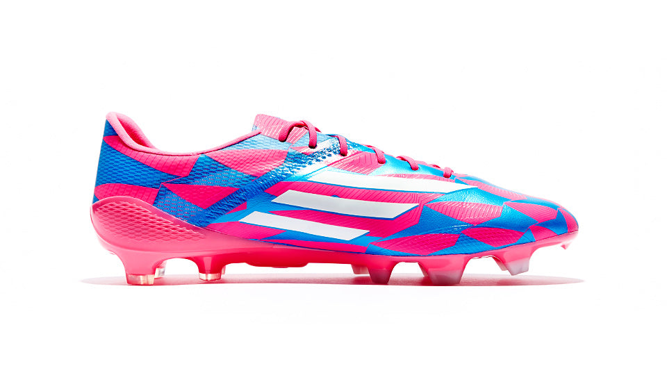 ADIDAS F50 ADIZERO FG NEON PINK/RUNNING WHITE/SOLAR BLUE